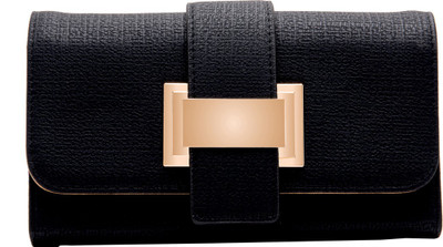 

abrazo Women Casual Black Artificial Leather Wallet(5 Card Slots)