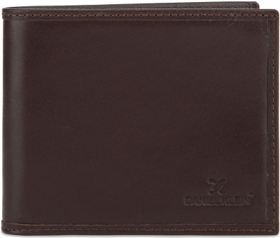 Daniel Klein Men Brown Genuine Leather Wallet(8 Card Slots)