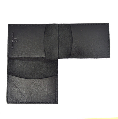 

TOFFIL Men Black Genuine Leather Card Holder(3 Card Slots), Night black