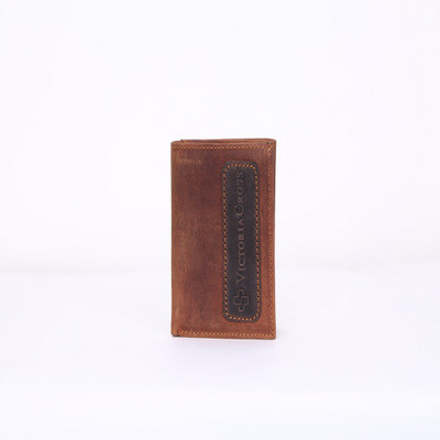 

VICTORIA CROSS Men Tan Genuine Leather Wallet(6 Card Slots), 2 ton tan