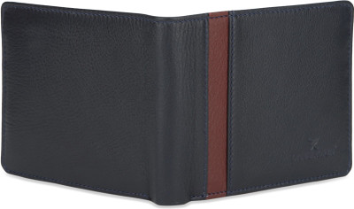 

Daniel Klein Men Blue Genuine Leather Wallet(11 Card Slots), Dark blue;red