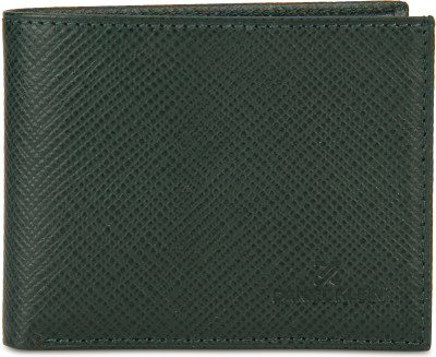 Daniel Klein Men Green Genuine Leather Wallet(5 Card Slots)
