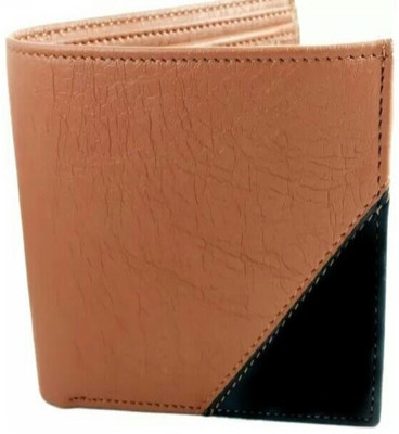 

SP Boys Tan Artificial Leather Wallet(10 Card Slots)
