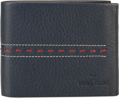 

Daniel Klein Men Blue Genuine Leather Wallet(13 Card Slots)