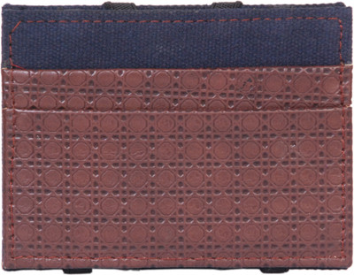 

Aghora Valise Boys Brown Fabric Wallet(4 Card Slots), Brown and blue