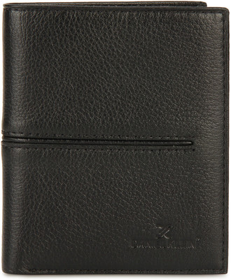 

Daniel Klein Men Black Genuine Leather Wallet(10 Card Slots)