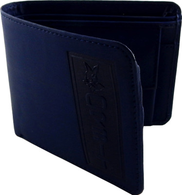 

Orbit Men Blue Genuine Leather, Fabric Wallet(2 Card Slots)