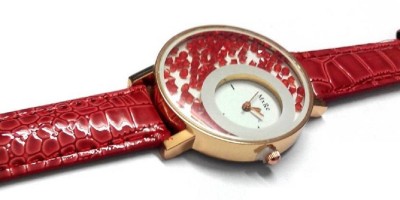 stallion7 Analogue leather strap red Watch  - For Women   Watches  (stallion7)