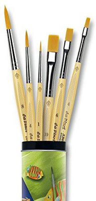 

DA VINCI 5406 unior Gift Can ART Brushes for any type of paint, Set of 6PCS