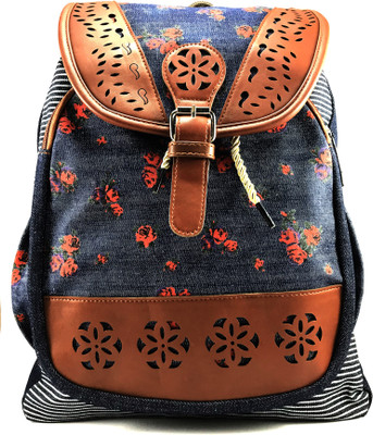 

Moddic Blue Denim R Bagpack Waterproof Backpack(Black, 10 L)