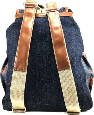 

Moddic Blue Denim W Bagpack Waterproof Backpack(Black, 10 L)