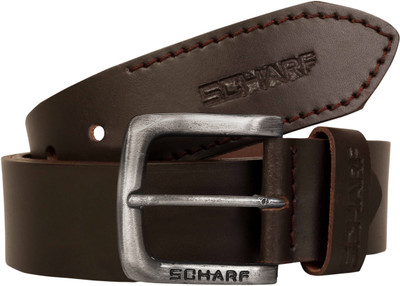 

Scharf Men Casual, Party, Evening Brown Genuine Leather Belt, Brown 55