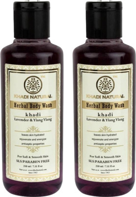 

Khadi Natural Lavender & Ylang Ylang Sls & Paraben Free- Set of 2(420 ml, Pack of 2)
