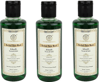 Khadi Natural Neem & Tulsi Face & Body Wash- Set of 3(630 ml)