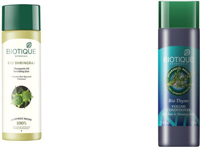 

Biotique Anti-Hair Fall Combo-Bio Bhringraj Fresh oil for falling Hair 200ml and Bio Kelp Protein Shampoo For Falling Hair 190 ml(Set of 2)