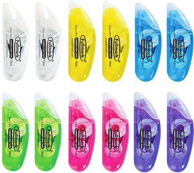 

Fullmark B MODEL 5 mm x 6 mm CORRECTION TAPE(Set of 10, Multicolor)