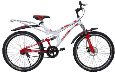 Hi-Bird Singham Sspeed 26 Inch White Red 26 T Mountain Cycle(Single Speed, White)