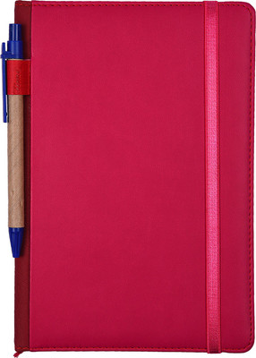 

Atlas Regular Diary(Red Diary with Elastic Closure and Pen, Red)