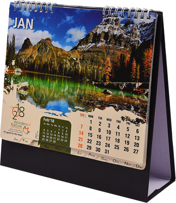 

Atlas Regular Desk Calendar(GL-513 Wonder of Nature Calender, Multicolor)