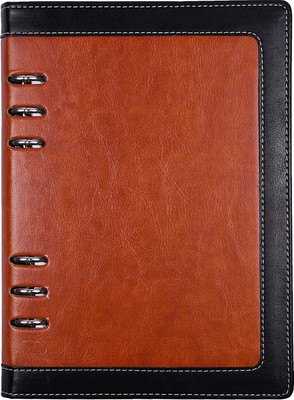 

Atlas Regular Organizer(Brown with Black Border Personal Notebook, Multicolor)