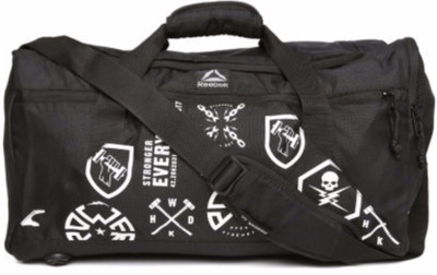 

REEBOK (Expandable) Unisex Blue Motion UT Grip Printed Travel Duffel Bag(Black)