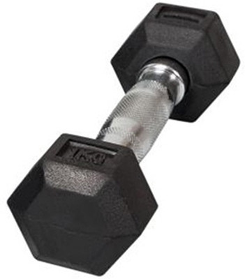 

Technix HEX DUMBBELLS - 1Kg (Pair) Fixed Weight Dumbbell(2 kg), Black
