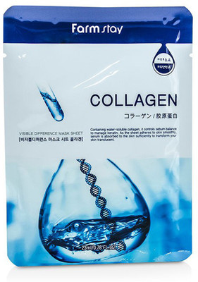

Farm Stay Visible Difference Mask Sheet (Collagen) One + One moisturized korean cosmetics(20 ml)