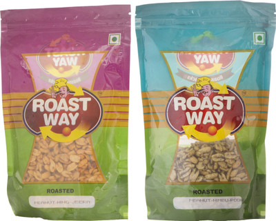 

Roast Way Peanut Hing Jeera & Peanut Nimbu Podina Roasted Namkeen Combo(450)