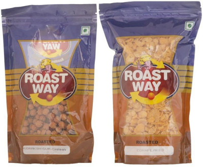 

Roast Way Corn Flakes & Rudraksh Gur Chana Roasted Namkeen Combo(450)