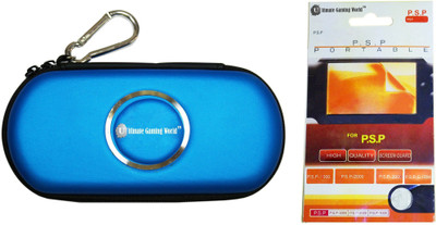 

Ultimate Gaming World ™ High Quality PSP ZIP Pouch/Case with Free Screen Guard for PSP 1000/2000/3000 and E-1000/1/2/3/4 Blue Color Gaming Accessory Kit(Blue, For PSP)