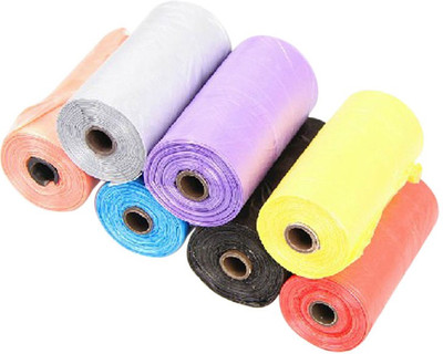 

Skywalk 5 Rolls 150 Bags Biodegradable Pet Dog Poop Bag Waste Pick Up Clean Garbage Dustbin Bags(color may vary) Large 5 L Garbage Bag(Pack of 5)