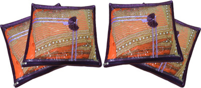 

Aadhya Designer Single saree cover pack of 4(Purple)