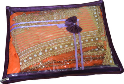 

Aadhya Designer Single saree cover pack of 1(Purple)