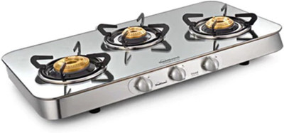 

Sunflame Crystal Reflecto 3B SS manual Stainless Steel Manual Gas Stove(3 Burners)