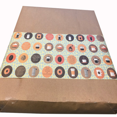 

EVINCE GIFT WRAPPING PAPER coffee lovers PAPER Gift Wrapper(light yellow)