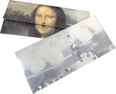 

EVINCE GIFT ENVELOPES eVincE Pack of 10 Designer Envelopes(7.25" X 3.25") - ALL TIME FAVOURITE GIFTING ENVELOPES TO STYLIZE YOUR CASH GIFTS- GIFT CARDS -GIFT YOUCHERS WITH MONALISA SMILE PAPER Gift Wrapper(BEIGE ANDYELLOW)