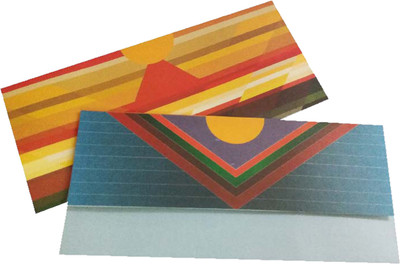 

EVINCE GIFT ENVELOPES eVincE Pack of 10 Designer Envelopes(7.25" X 3.25") - with the basic geometry and basic colors. BASIC is PURE PAPER Gift Wrapper(YELLOW AND BLUE)