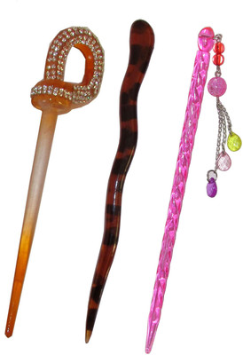 

roshit combo of juda sticks Bun Stick(Multicolor)