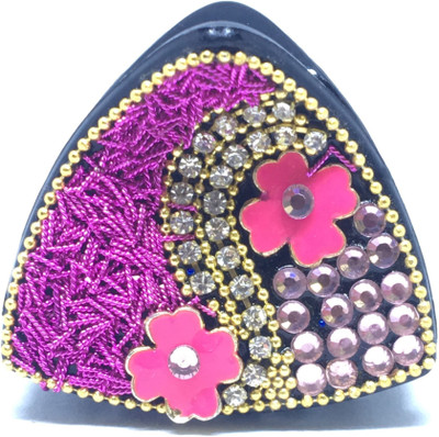 M K Designs Fancy Hair Clutcher Hair Clip, Hair Claw(Pink)