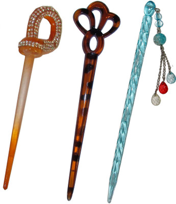 

PAPAD combo of juda sticks Bun Stick(Multicolor)
