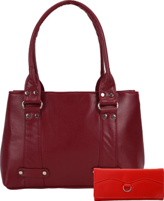 

Lady bar Hand-held Bag(Maroon)