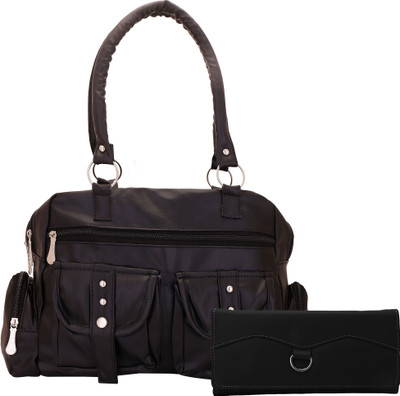 

Lady bar Hand-held Bag(Black)
