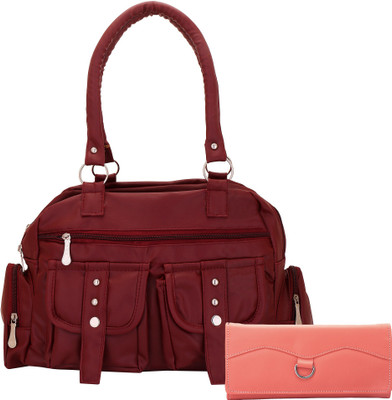 

Lady bar Hand-held Bag(Maroon)