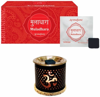 

Aromafume Muladhara Chakra Incense Bricks (Medium) & Om Burner Fresh Agarbattis(20 Units)