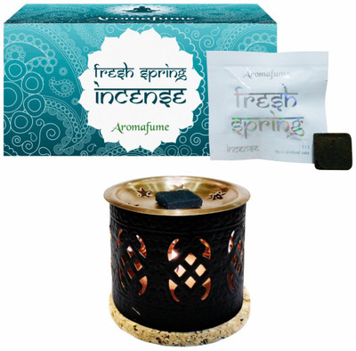 

Aromafume Fresh Spring Incense Bricks (Small) & Palace Exotic Incense Diffuser Fresh Agarbattis(8 Units)