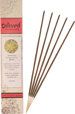 

Omved SAMBRANI Ayurvedic Agarbattis Natural Aroma Agarbattis(12 Units)