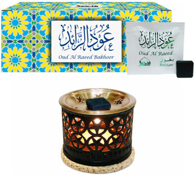 

Dukhni Oudh Bakhoor Raeed (Medium) & Star Burner Natural Agarbattis(20 Units)