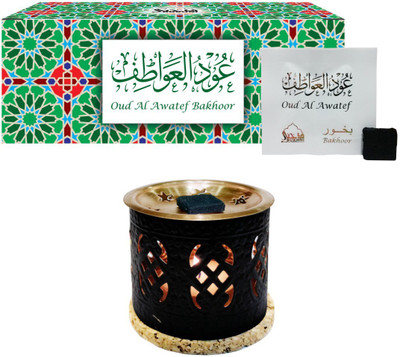 

Dukhni Oudh Bakhoor Awatef (Medium) & Palace Burner Fresh Agarbattis(20 Units)
