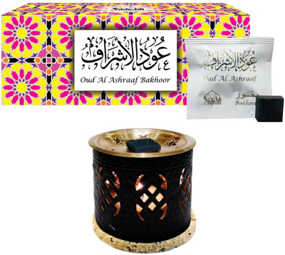 

Dukhni Oudh Bakhoor Ashraaf (Medium) & Palace Burner Natural Agarbattis(20 Units)