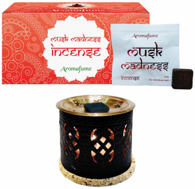 

Aromafume Musk Madness Incense (Small) & Palace Exotic Incense Diffuser Fresh Agarbattis(8 Units)
